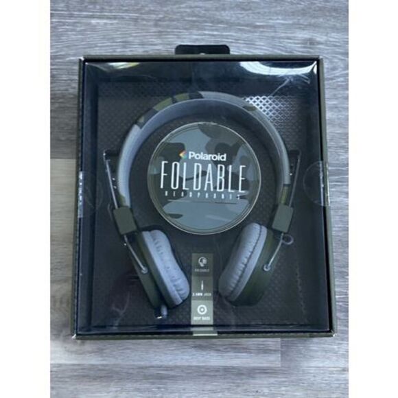 Polaroid Wired Headphones PHP 8455 NV Folding Adjustable - Picture 1 of 4